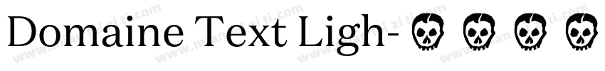 Domaine Text Ligh字体转换